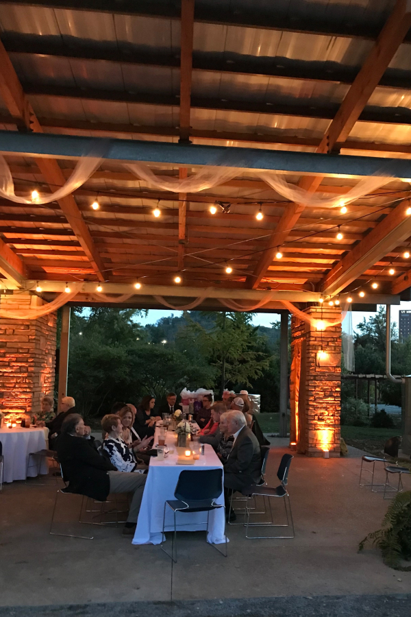 People dining at a table