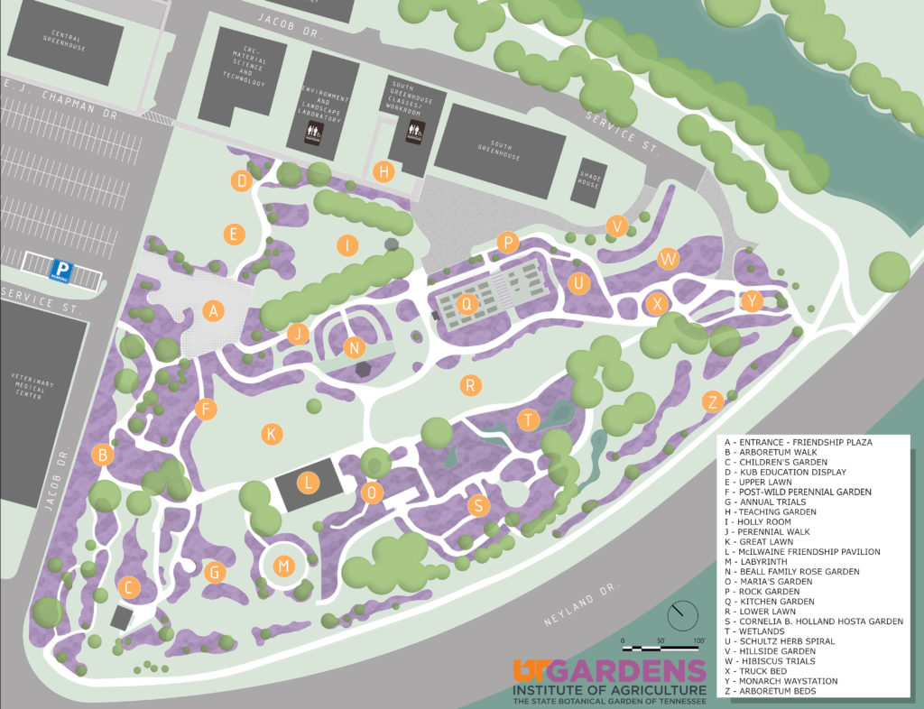 Knoxville Gardens Map
