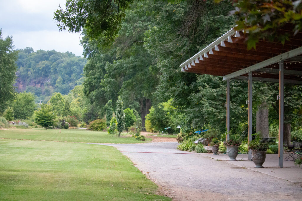 View to the side of Friendship Pavilion